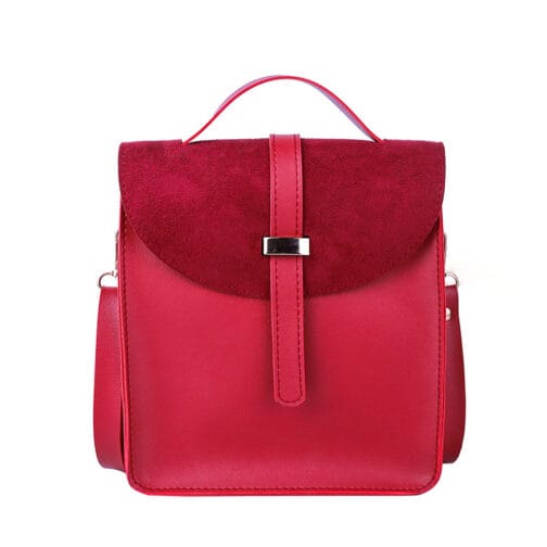 Maroon Velvet Crossbody Bag