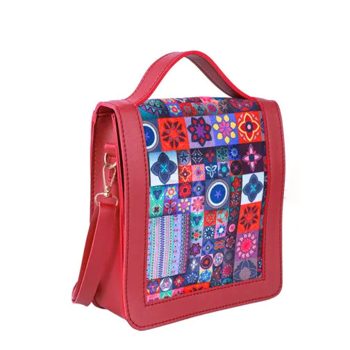 Maroon Heritage Crossbody Bag - Image 2