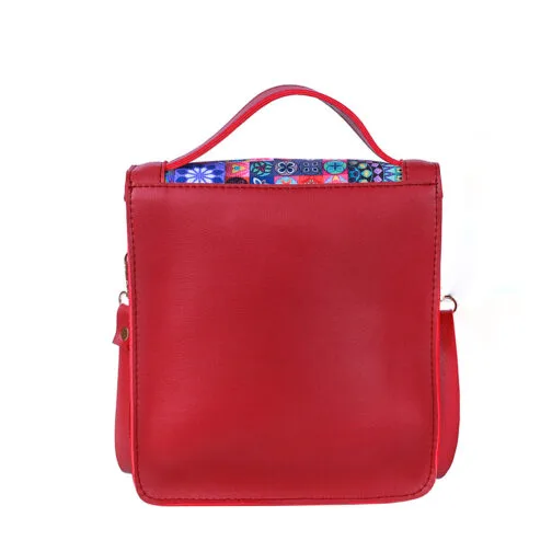 Maroon Heritage Crossbody Bag - Image 3
