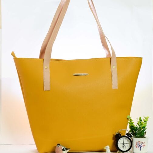 Mustard Infinity Tote Bag