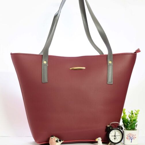 Maroon Infinity Tote Bag